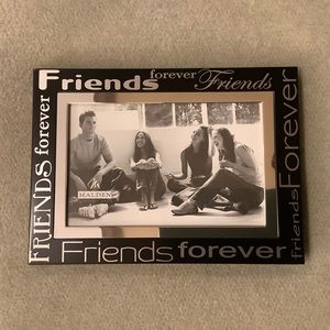 Malden “Friends Forever” 4x6” Frame Black and Silver